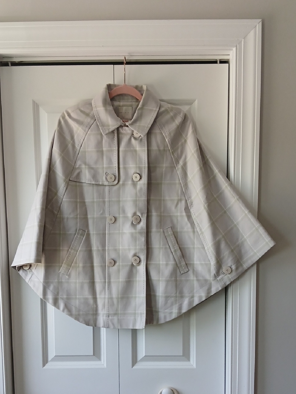 Limited Scandal Collection 2014 Plaid Cape Poncho Jacket Medium Olivia Pope Rare